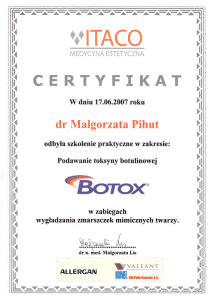 certyfikat-botox